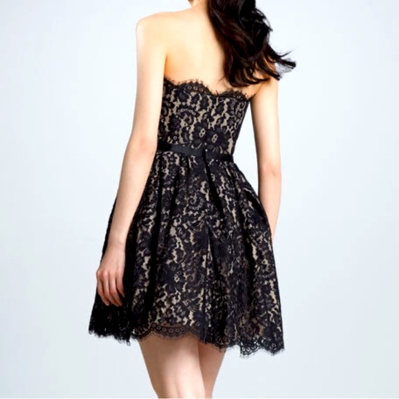 ROBERT RODRIGUEZ for NEIMAN MARCUS, BLACK LACE STRAPLESS - Picture 3 of 10